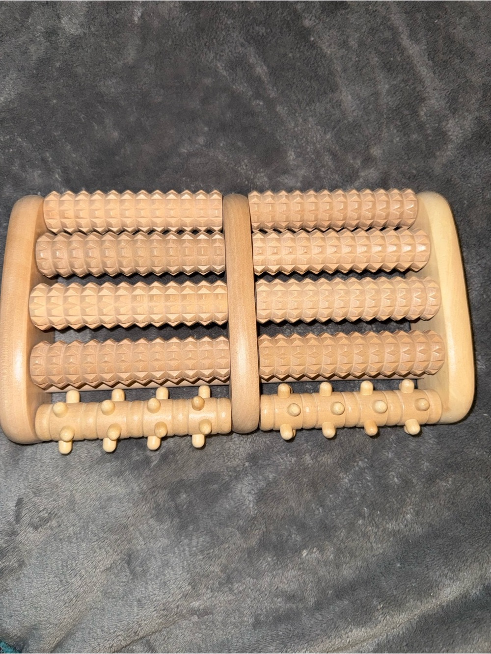 Wooden Foot Roller Massager - Natural Wood